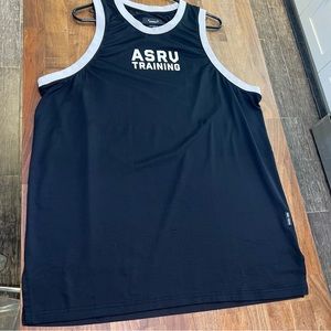 ASRV 0243 Black Mesh Jersey Tank